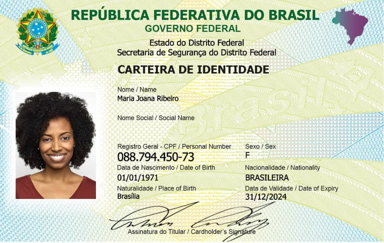 Nova carteira de identidade